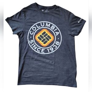 Columbia Small Gray Heritage Logo Tee Shirt